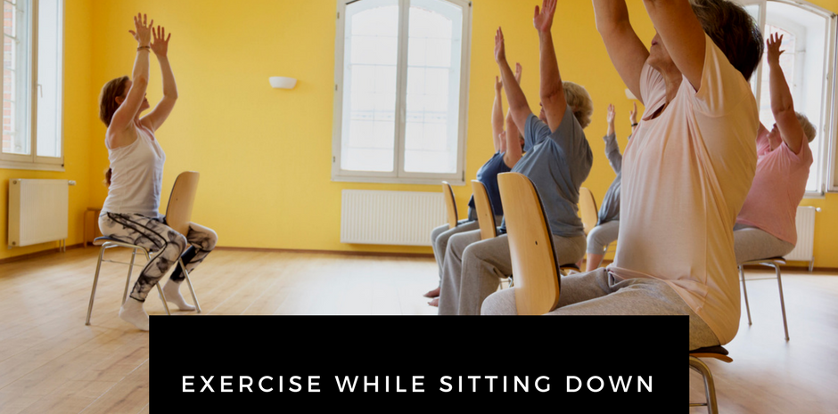 Exercise while sitting down